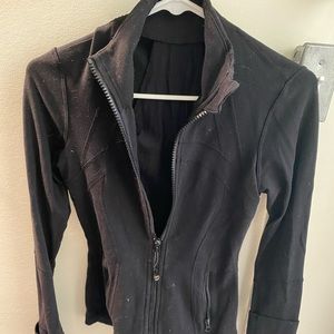 Size 4 black lululemon zip up